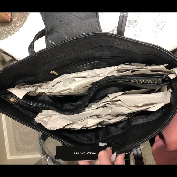 New Tahari black academy tote - Picture 7 of 8